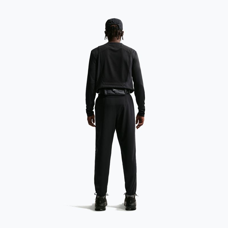 Pantaloni da corsa da uomo Nike Miler Dri-Fit Woven black/black 3