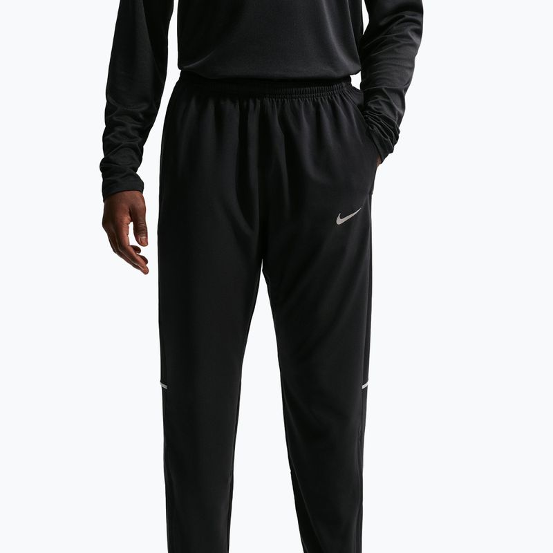 Pantaloni da corsa da uomo Nike Miler Dri-Fit Woven black/black 5