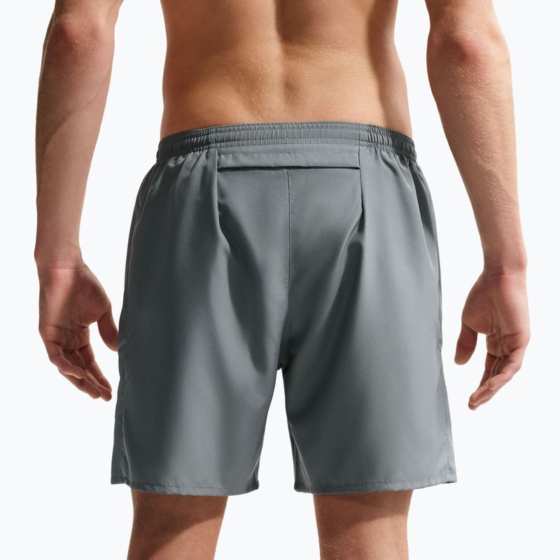 Pantaloncini da corsa da uomo Nike Miler Dri-Fit Brief Lined7" smoke grey/smoke grey 4