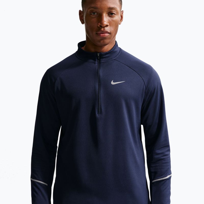 Felpa da running da uomo Nike Miler Dri-Fit UV 1/2 Zip midnight navy 4