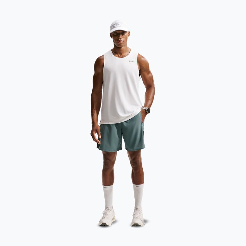 Pantaloncini da corsa da uomo Nike Miler Dri-Fit 2in1 7" mineral slate 2