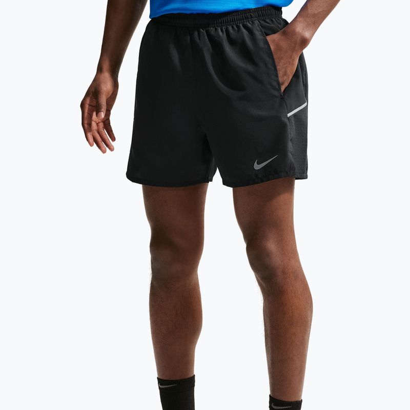 Pantaloncini da uomo Nike Miler Dri-Fit Brief Lined 5" black/black 5