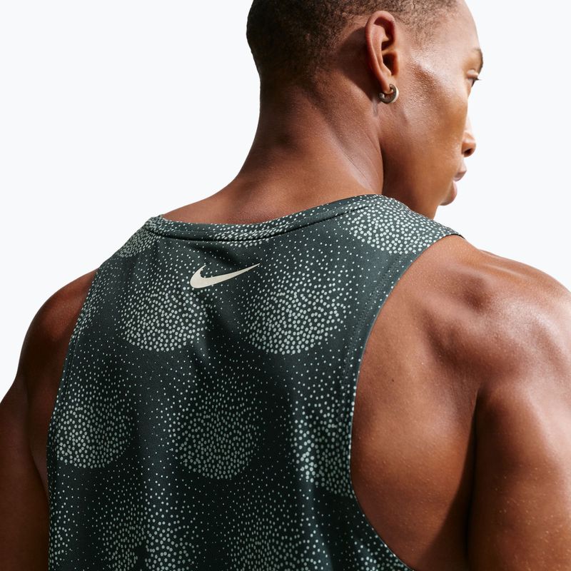 Maglietta da corsa da uomo Nike Stride Dri-Fit ADV black spruce 5