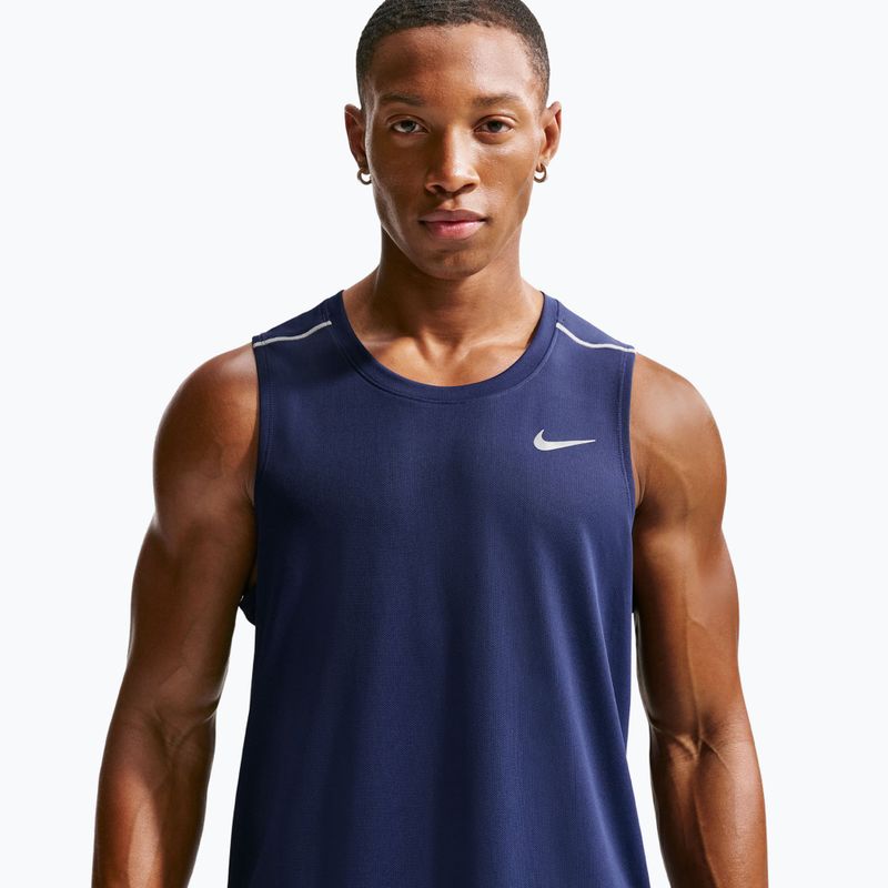 Maglietta da corsa da uomo Nike Miler Dri-Fit midnight navy 4