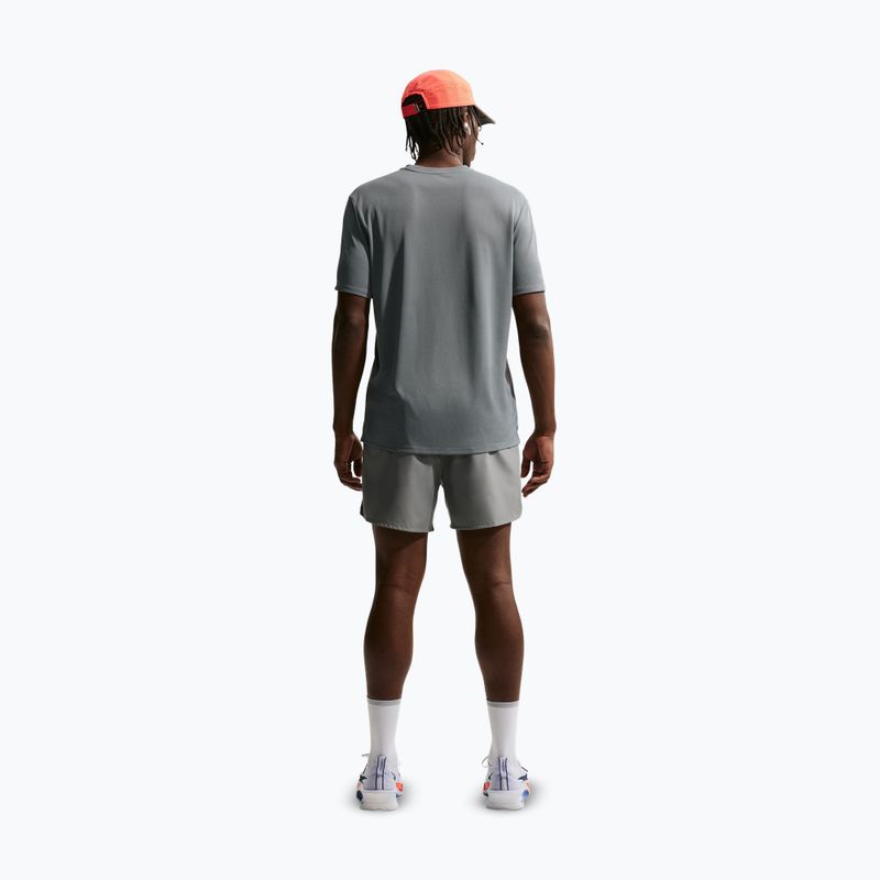 Maglietta da corsa da uomo Nike Miler Dri-Fit UV smoke grey 3
