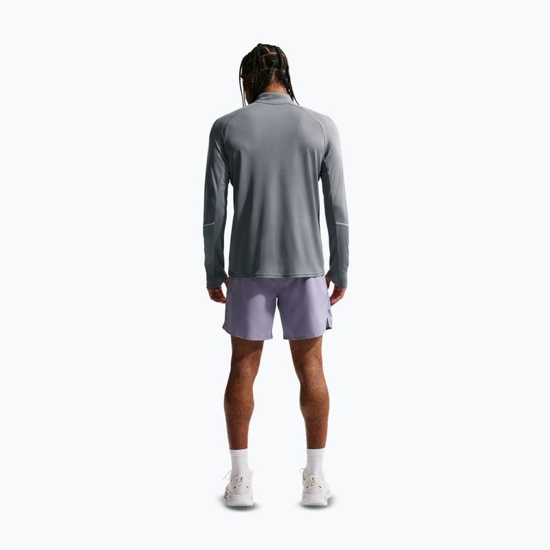 Felpa da running da uomo Nike Miler Dri-Fit UV 1/2 Zip smoke grey 3