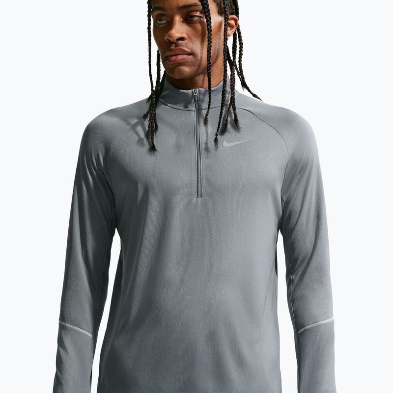 Felpa da running da uomo Nike Miler Dri-Fit UV 1/2 Zip smoke grey 5