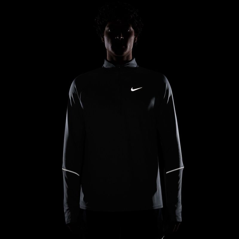 Felpa da running da uomo Nike Miler Dri-Fit UV 1/2 Zip smoke grey 7