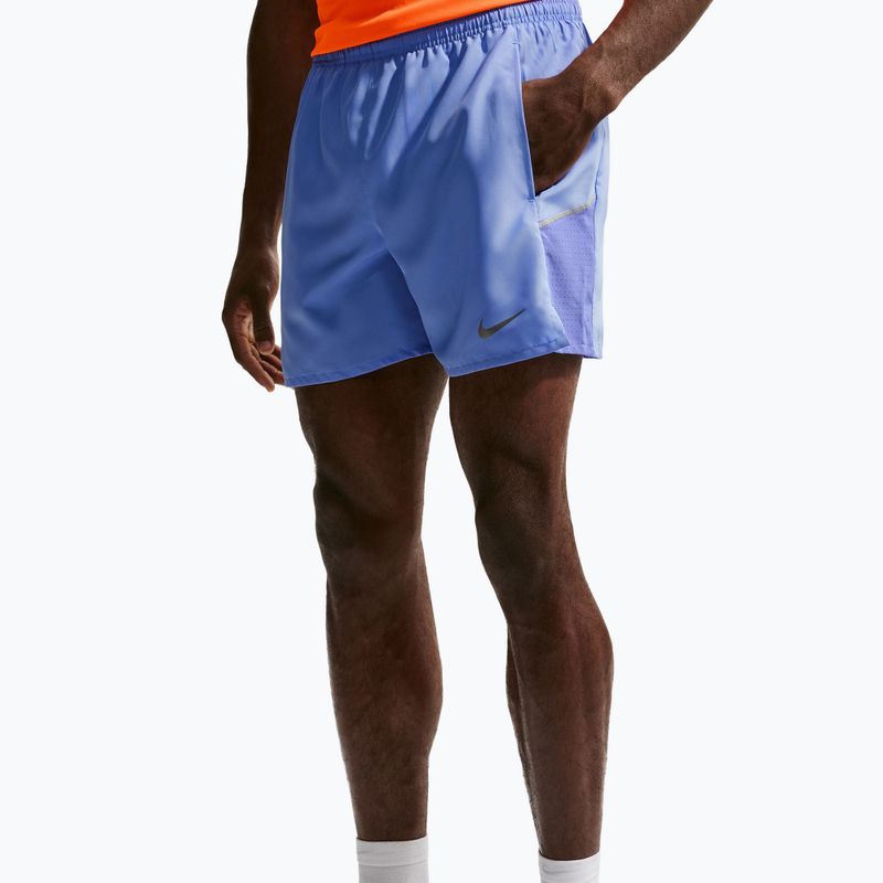 Pantaloncini da corsa da uomo Nike Miler Dri-Fit 2in1 5" royal pulse/sapphire 5