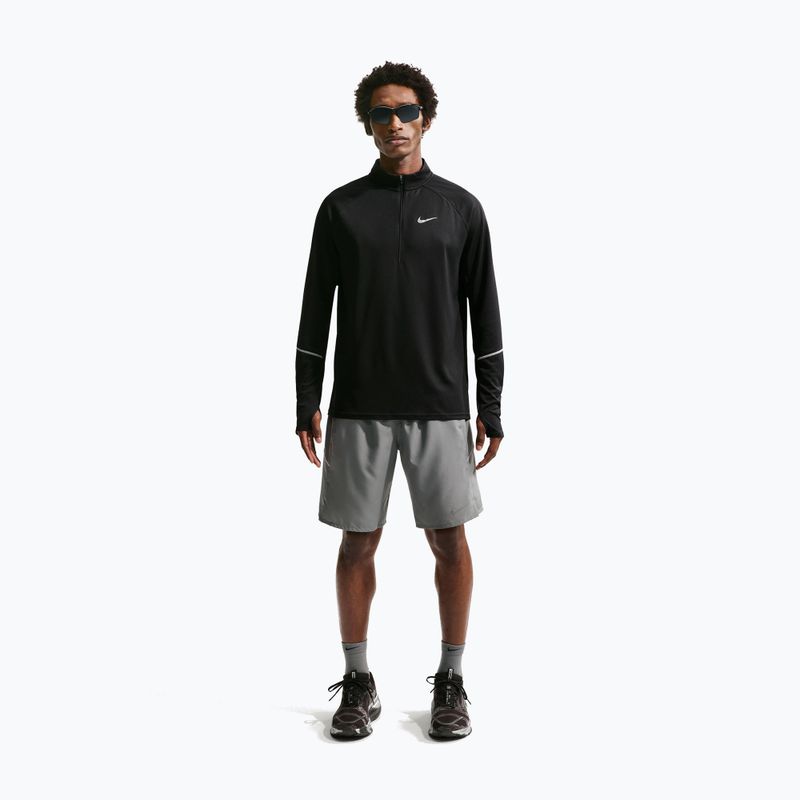Felpa da running da uomo Nike Miler Dri-Fit UV 1/2 Zip black 2