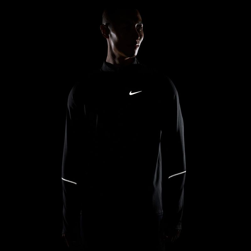 Felpa da running da uomo Nike Miler Dri-Fit UV 1/2 Zip black 7