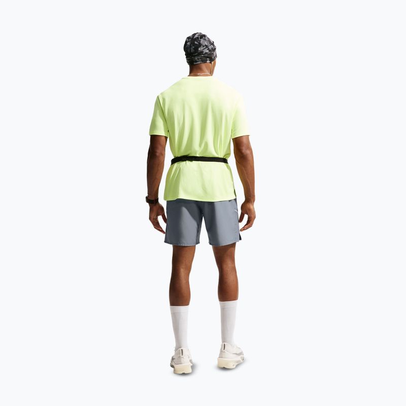 Pantaloncini da corsa da uomo Nike Miler Dri-Fit 2in1 7" smoke grey/smoke grey 4