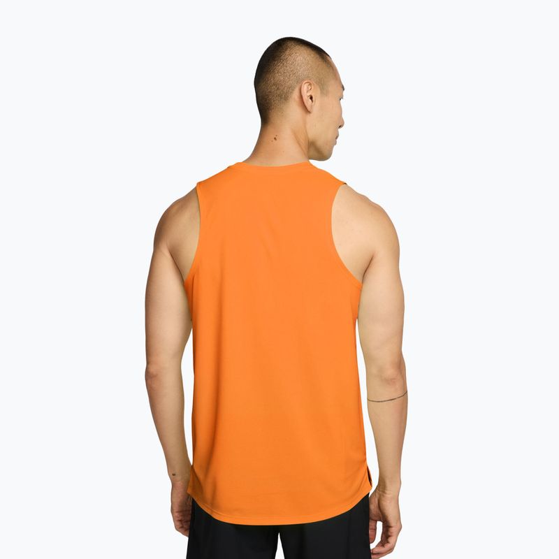 Maglietta da corsa da uomo Nike Miler Dri-Fit total orange 2