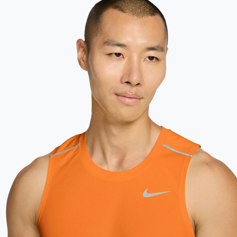 Maglietta da corsa da uomo Nike Miler Dri-Fit total orange 3