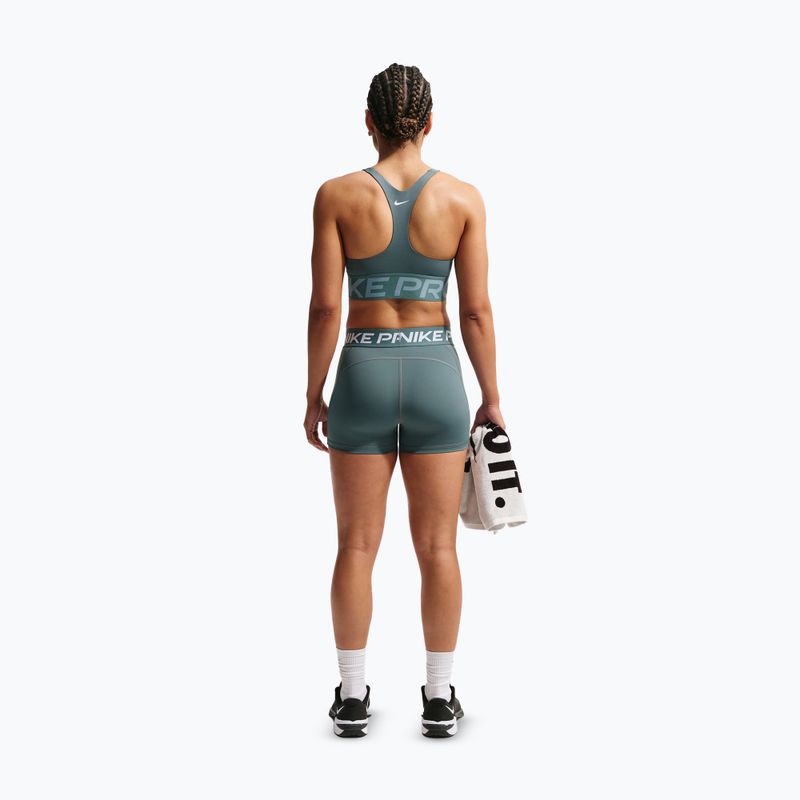 Reggiseno sportivo Nike Pro Sculpt Medium Support mineral slate/denim turquoise/white 3