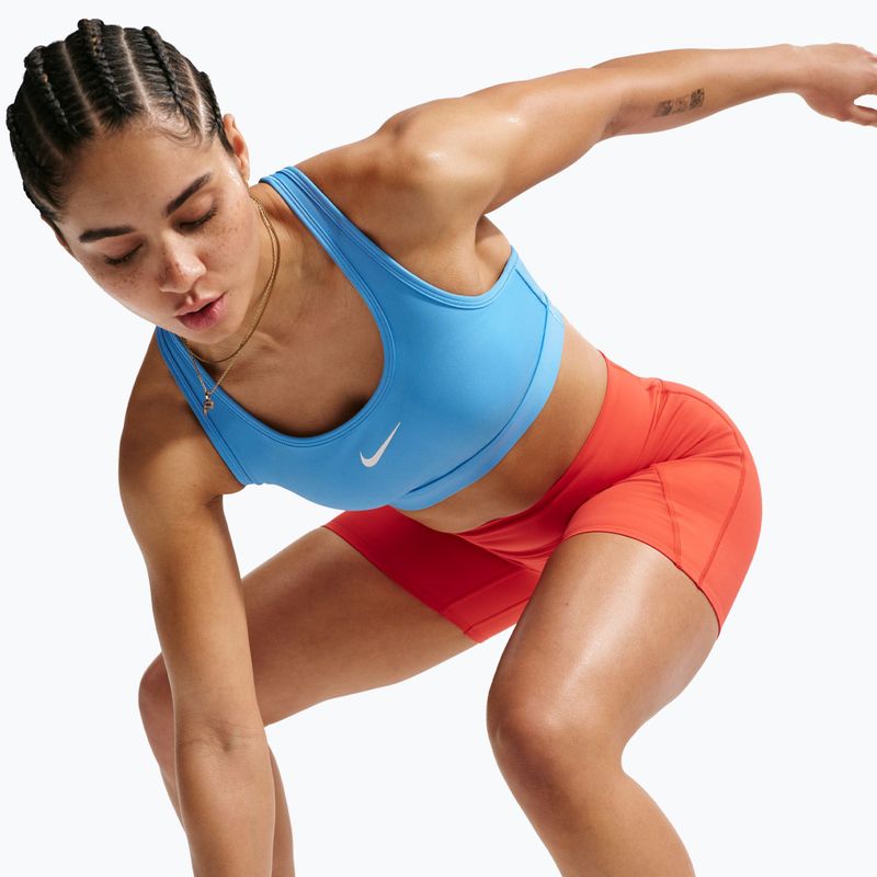 Reggiseno sportivo Nike Swoosh Medium Support university blue/white 6