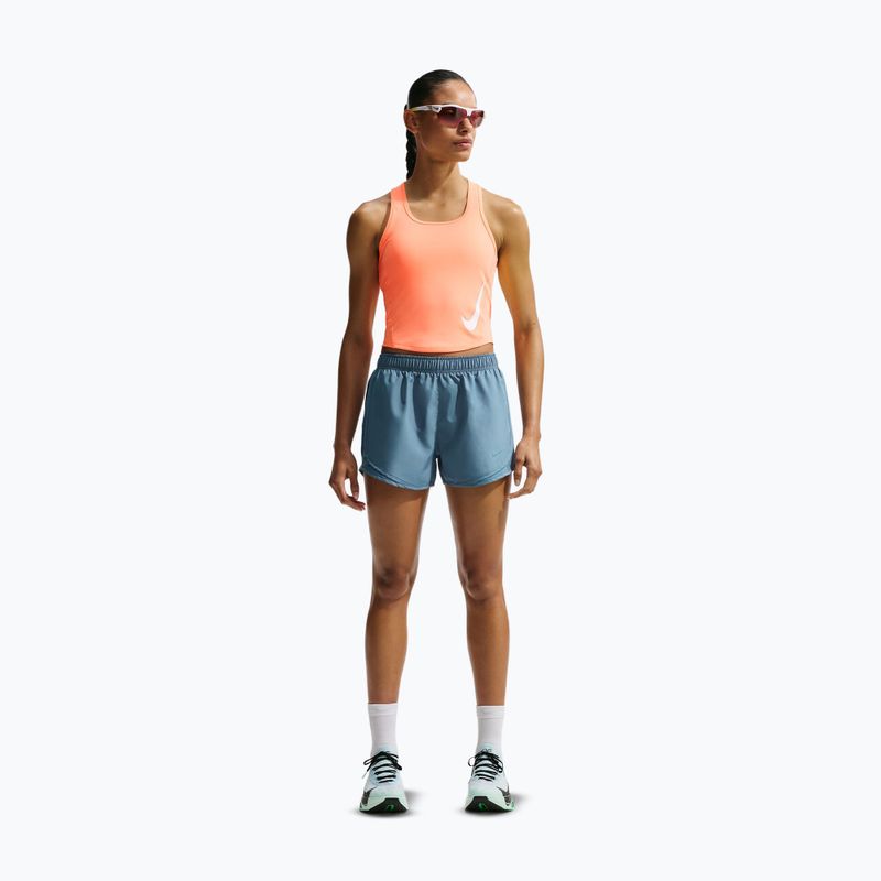 Maglietta da corsa da donna Nike Swoosh Run Dri-Fit orange pulse/photon dust/white 2