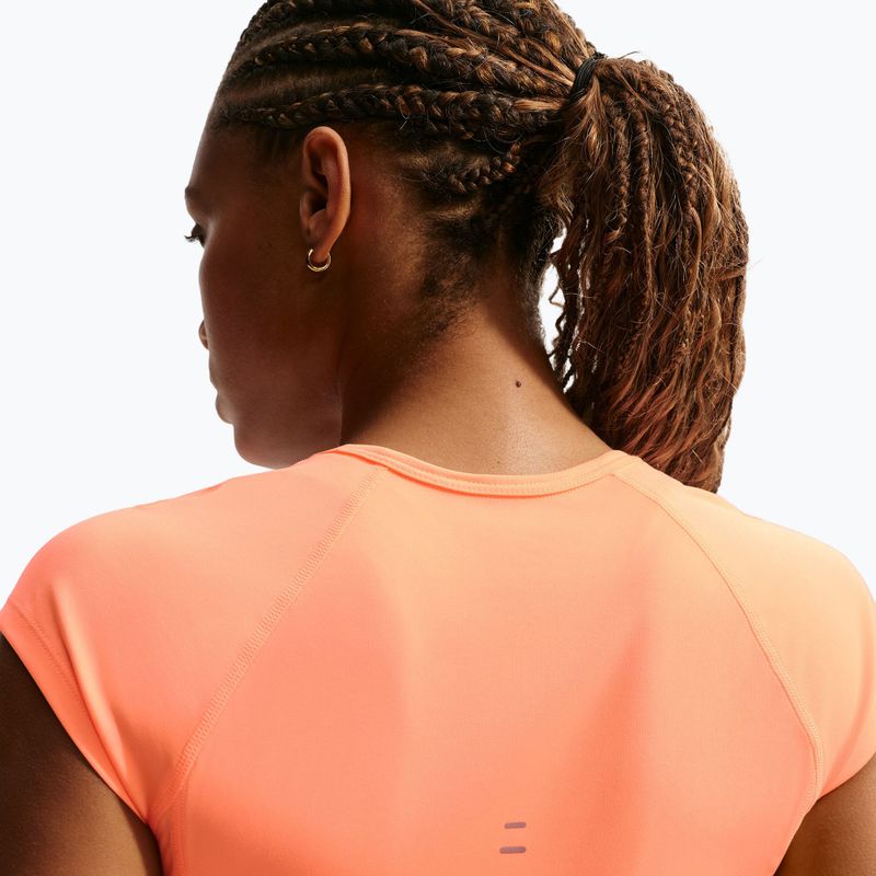 Maglietta da corsa da donna Nike Swoosh Run Dri-Fit orange pulse/photon dust/white 4