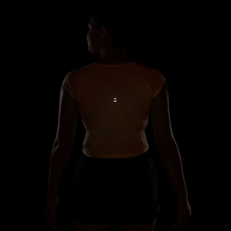 Maglietta da corsa da donna Nike Swoosh Run Dri-Fit orange pulse/photon dust/white 6