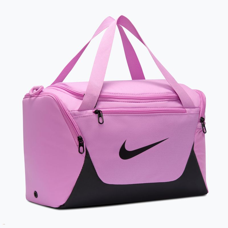 Borsa da allenamento Nike Brasilia Duffel Extra Small 24 l light magenta/black/black 2