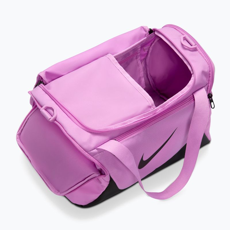 Borsa da allenamento Nike Brasilia Duffel Extra Small 24 l light magenta/black/black 5