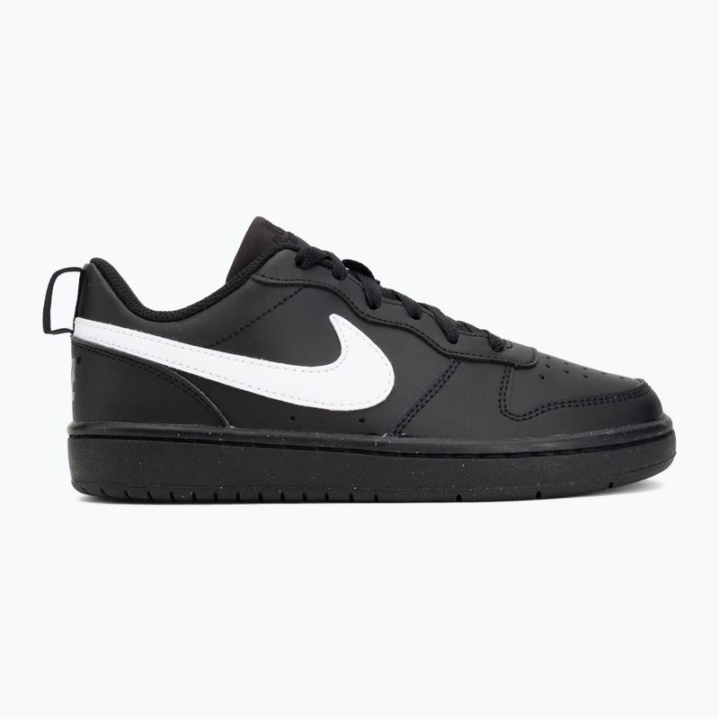 Scarpe Nike Court Borough Low Recraft nero/nero/bianco 2