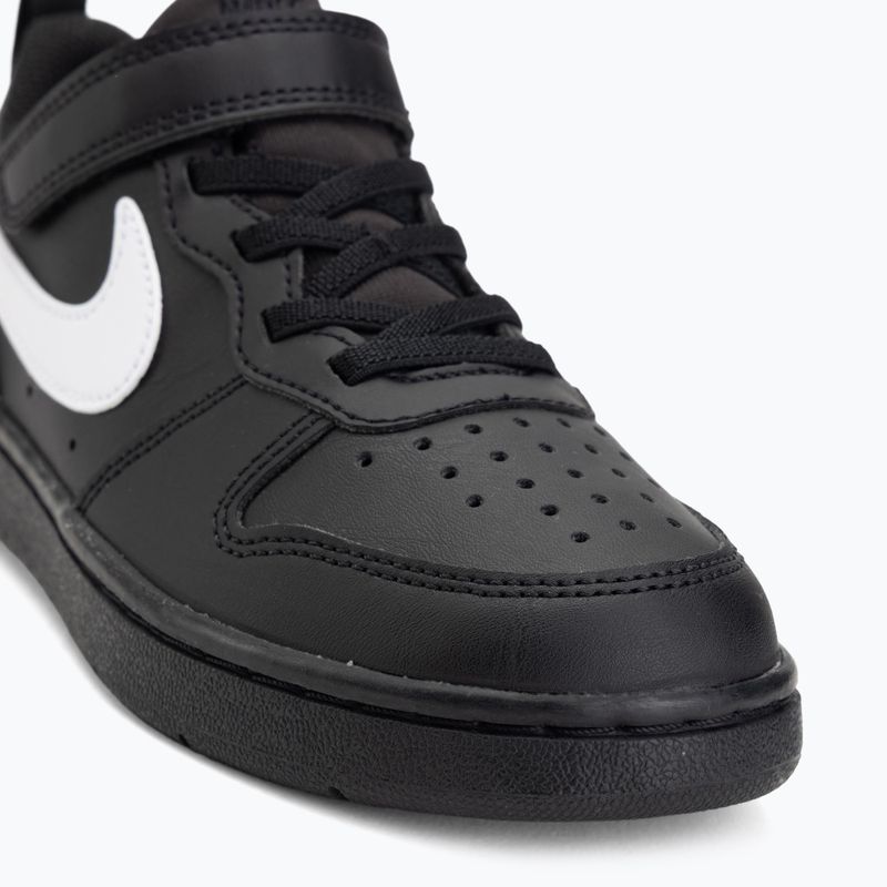 Scarpe per bambini Nike Court Borough Low Recraft black/black/white 7