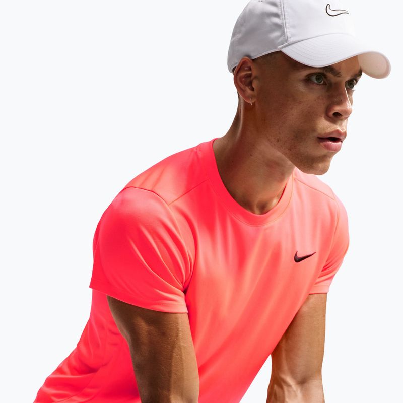 Maglietta da tennis da uomo Nike Court Dri-Fit Victory hot lava/black 6