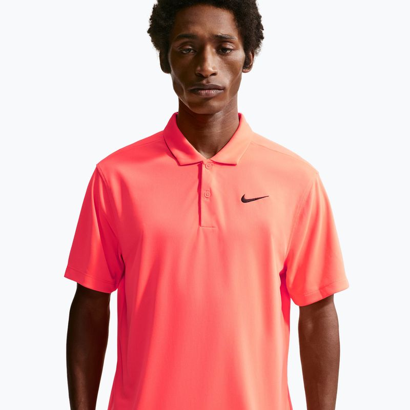 Maglietta da tennis da uomo Nike Court Dri-Fit Polo Solid hot lava/black 4