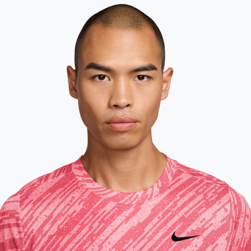 Maglietta da tennis da uomo Nike Court Dri-Fit Victory Print pink foam/black 3