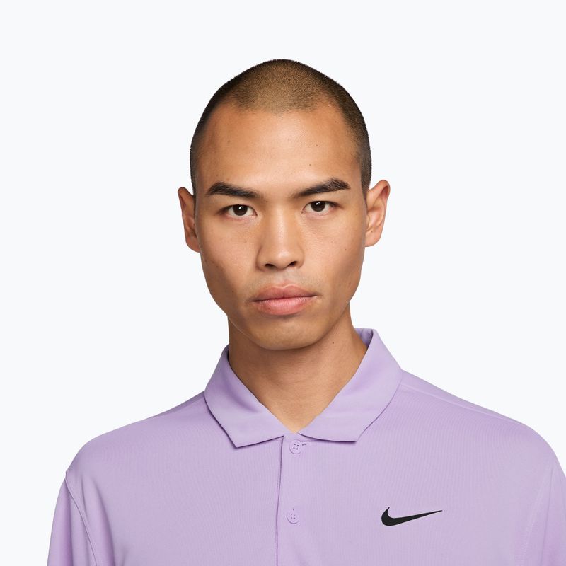 Maglietta da tennis da uomo Nike Court Dri-Fit Polo Solid violet mist/black 3