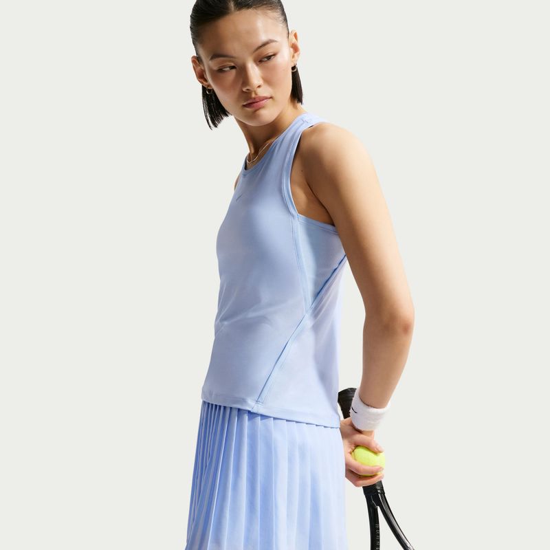 Gonna da tennis Nike Victory Dri-Fit High-Waisted Pleated hydrogen blue/hydrogen blue/white 4