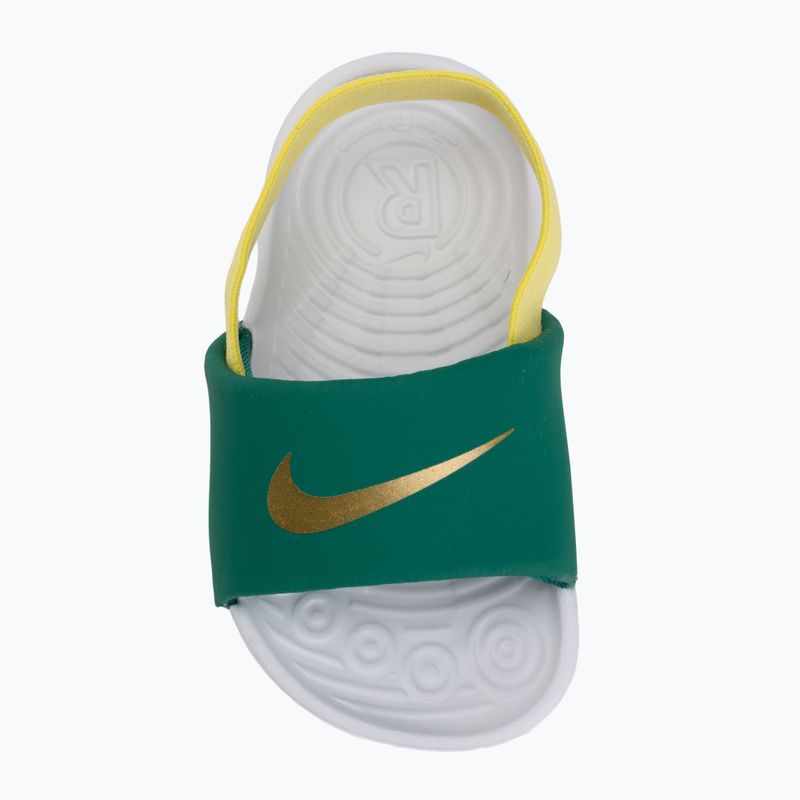 Ciabatte da bambino Nike Kawa malachite/sonic yellow 5