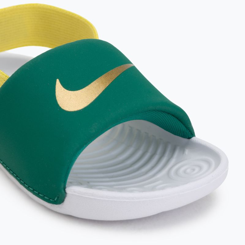 Ciabatte da bambino Nike Kawa malachite/sonic yellow 7