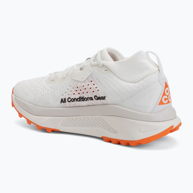 Scarpe da corsa uomo Nike ACG Zegama Trail summit white/phantom/safety orange/black 3