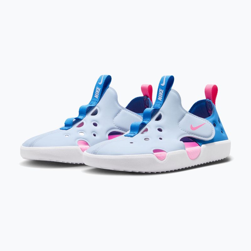 Sandali da bambino Nike Sunray Protect 4 HF6277 hydrogen blue/blue crystal/pink glow 3