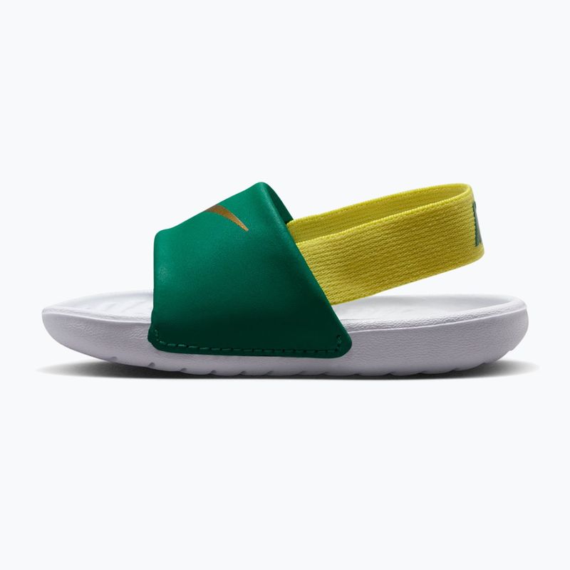 Ciabatte da bambino Nike Kawa malachite/sonic yellow 2