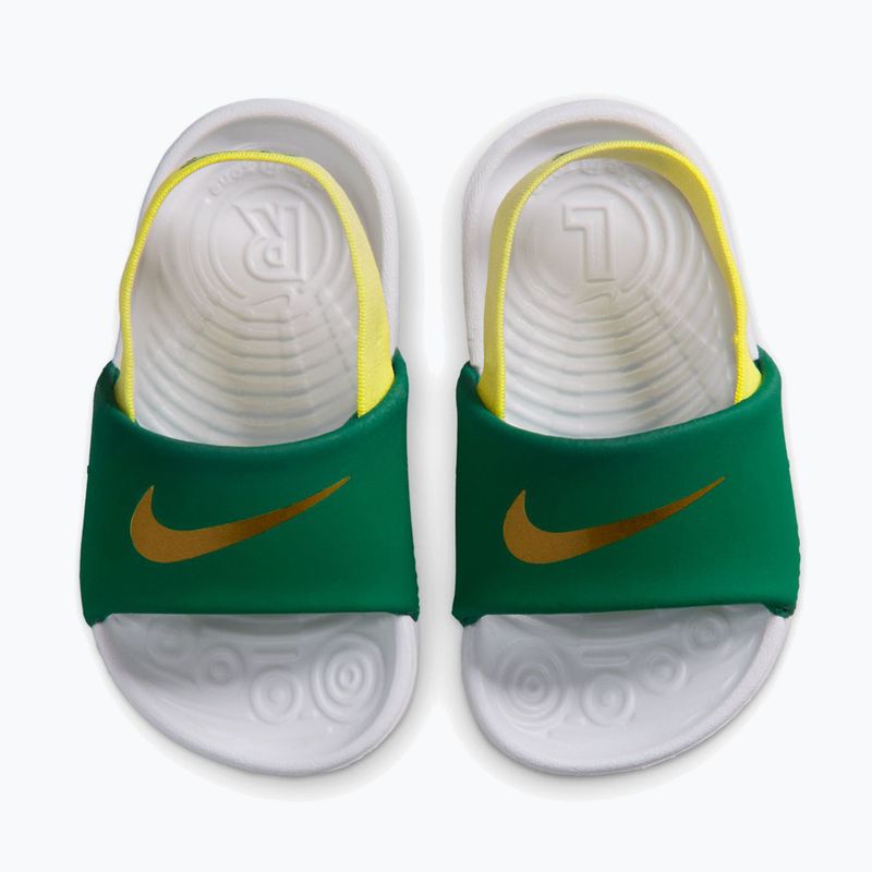 Ciabatte da bambino Nike Kawa malachite/sonic yellow 5