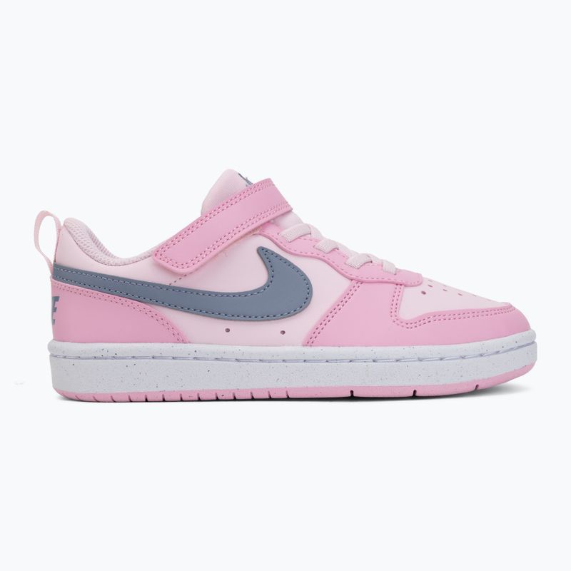Scarpe per bambini Nike Court Borough Low Recraft pink foam/pink rise/white/ashen slate 2