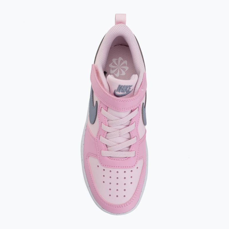 Scarpe per bambini Nike Court Borough Low Recraft pink foam/pink rise/white/ashen slate 5