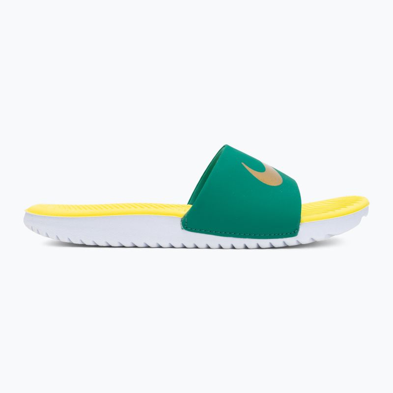 Ciabatte Nike Coffee malachite/sonic yellow/metallic gold 2