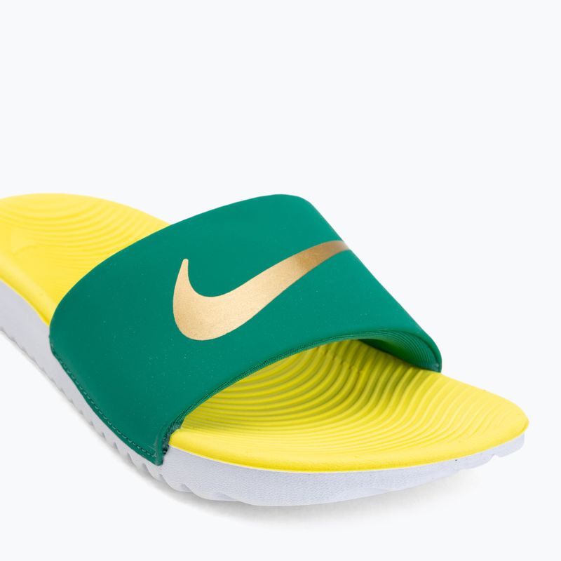 Ciabatte Nike Coffee malachite/sonic yellow/metallic gold 7