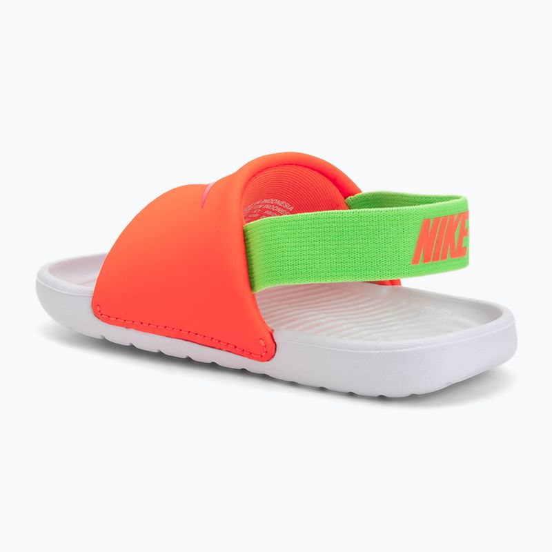 Ciabatte da bambino Nike Kawa total orange/green strike 3