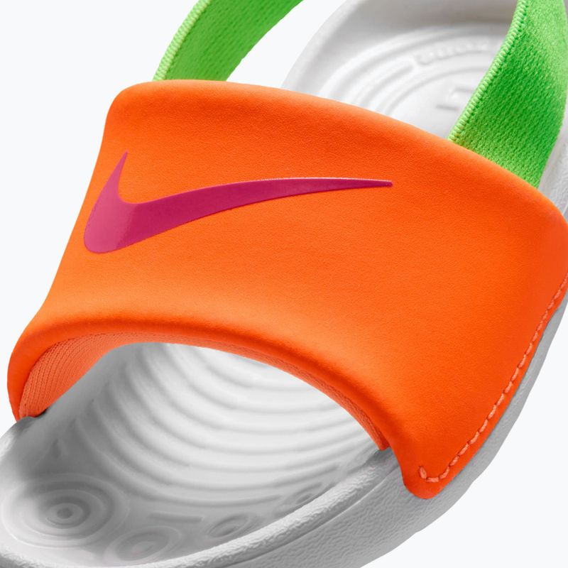 Ciabatte da bambino Nike Kawa total orange/green strike 8
