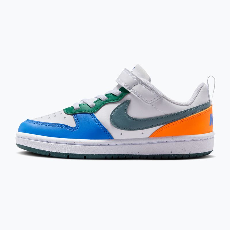 Scarpe per bambini Nike Court Borough Low Recraft white/malachite/mineral slate 2