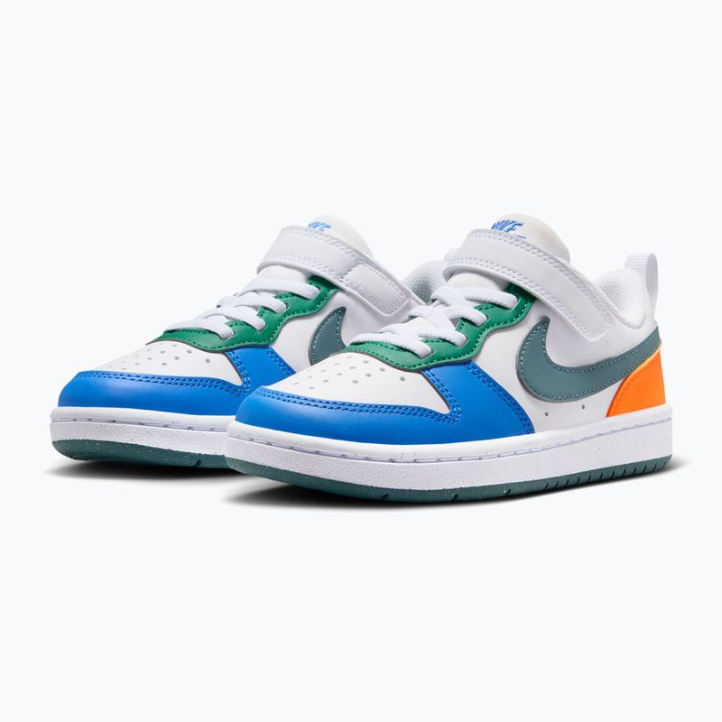 Scarpe per bambini Nike Court Borough Low Recraft white/malachite/mineral slate 3