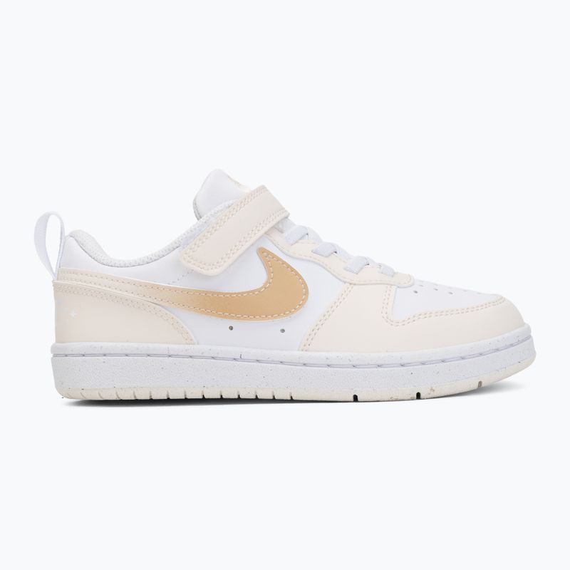 Scarpe per bambini Nike Court Borough Low white/chalk/white/shimmer 2