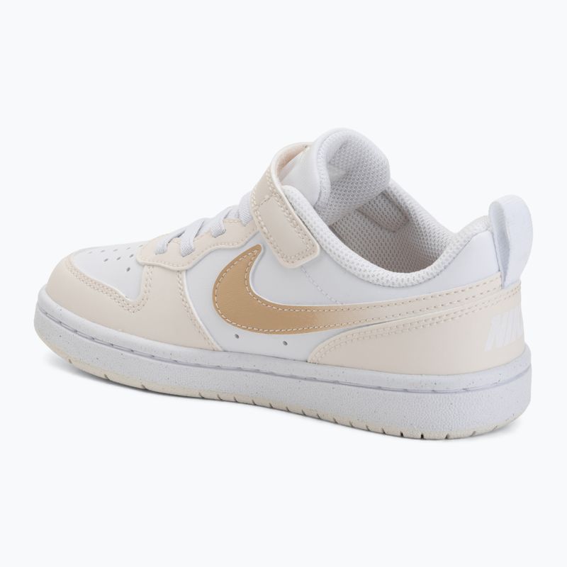 Scarpe per bambini Nike Court Borough Low white/chalk/white/shimmer 3
