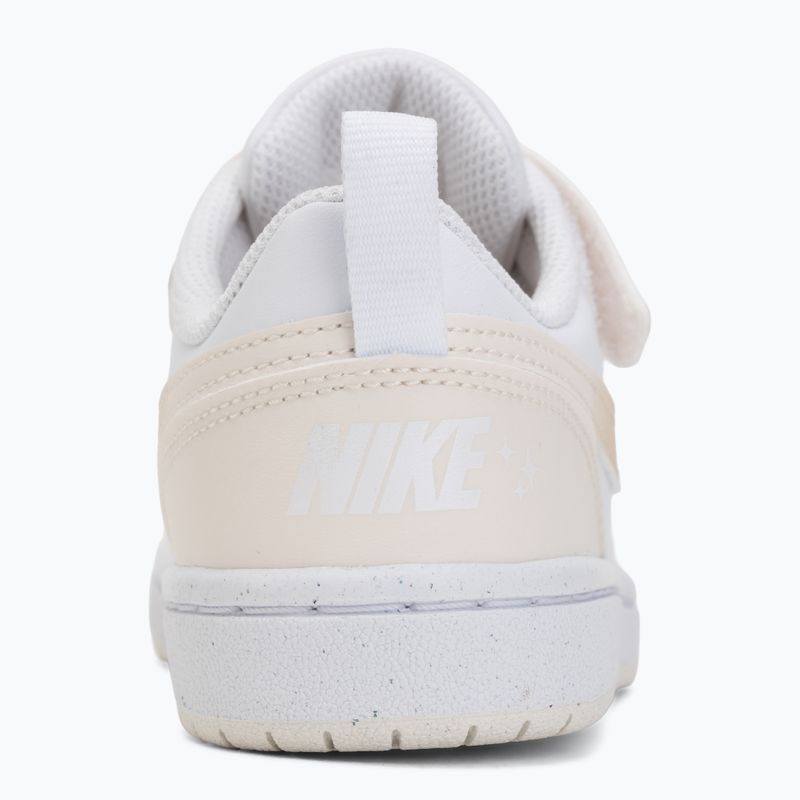 Scarpe per bambini Nike Court Borough Low white/chalk/white/shimmer 6