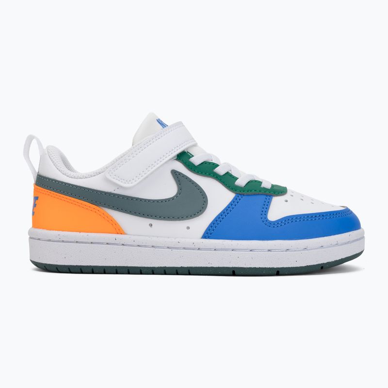 Scarpe per bambini Nike Court Borough Low Recraft white/malachite/mineral slate 2